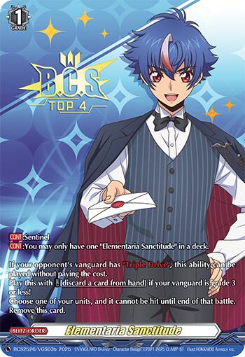Elementaria Sanctitude (BCS2526/VGS03b) [Bushiroad Event Cards] | Pegasus Games WI