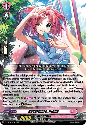 Nevermore, Rinna (D-PR/910EN) [D Promo Cards] | Pegasus Games WI