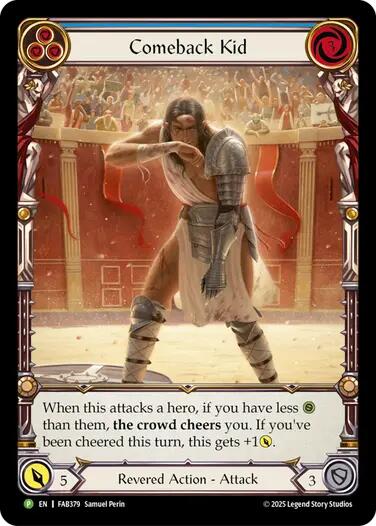Comeback Kid (Blue) [FAB379] (Promo)  Rainbow Foil | Pegasus Games WI