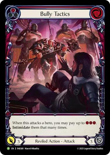 Bully Tactics (Cold Foil) [FAB380] (Promo)  Cold Foil | Pegasus Games WI