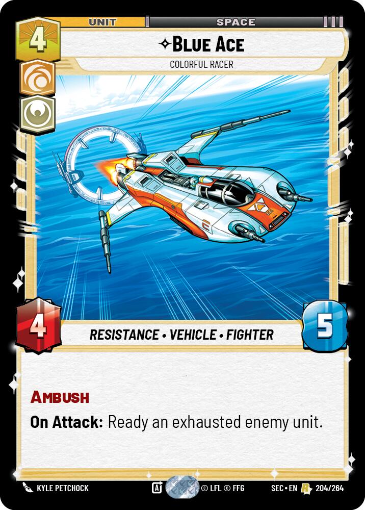 Blue Ace - Colorful Racer (204/264) (204/264) [Secrets of Power] | Pegasus Games WI