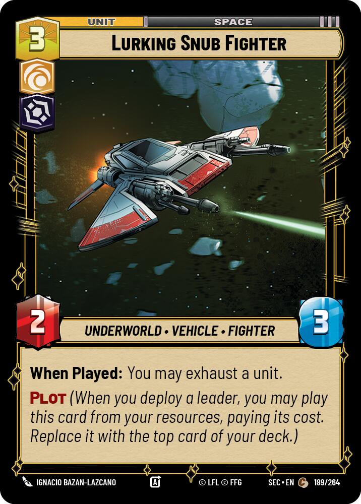 Lurking Snub Fighter (189/264) (189/264) [Secrets of Power] | Pegasus Games WI