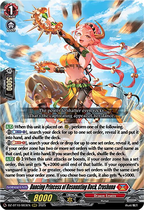 Dancing Princess of Resonating Rock, Crushuna (DZ-BT10/003EN) [Dragonsoul Resonance] | Pegasus Games WI
