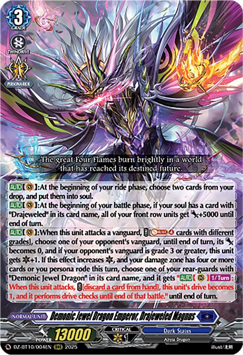 Demonic Jewel Dragon Emperor, Drajeweled Magnus (DZ-BT10/004EN) [Dragonsoul Resonance] | Pegasus Games WI
