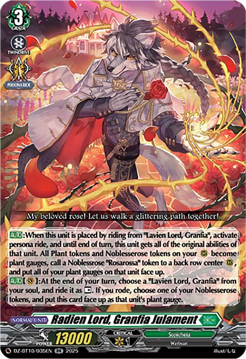 Radien Lord, Granfia Julament (DZ-BT10/035EN) [Dragonsoul Resonance] | Pegasus Games WI