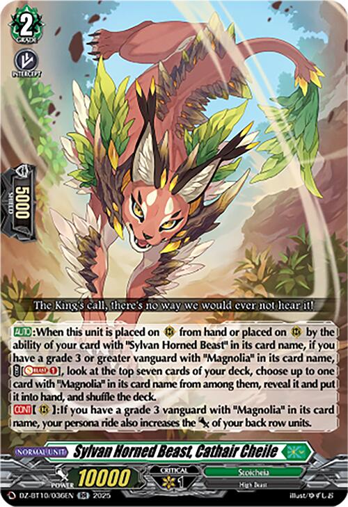 Sylvan Horned Beast, Cathair Cheile (DZ-BT10/036EN) [Dragonsoul Resonance] | Pegasus Games WI