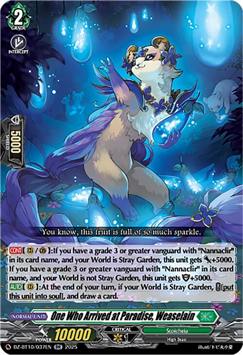 One Who Arrived at Paradise, Weaselain (DZ-BT10/037EN) [Dragonsoul Resonance] | Pegasus Games WI