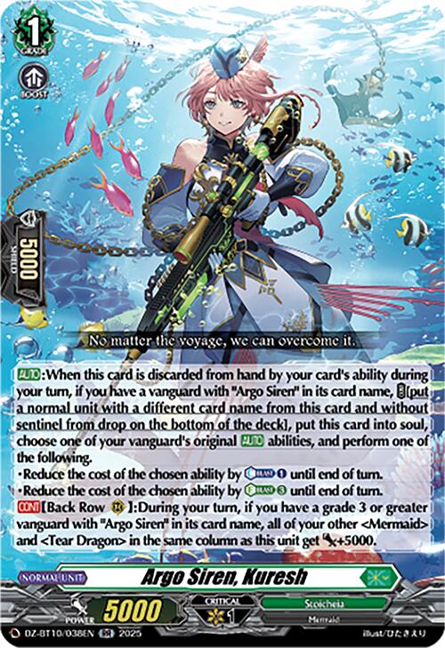 Argo Siren, Kuresh (DZ-BT10/038EN) [Dragonsoul Resonance] | Pegasus Games WI