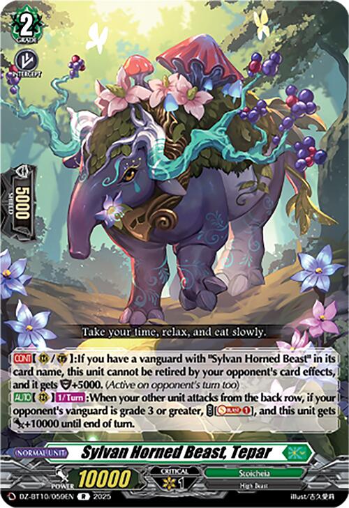 Sylvan Horned Beast, Tepar (DZ-BT10/059EN) [Dragonsoul Resonance] | Pegasus Games WI