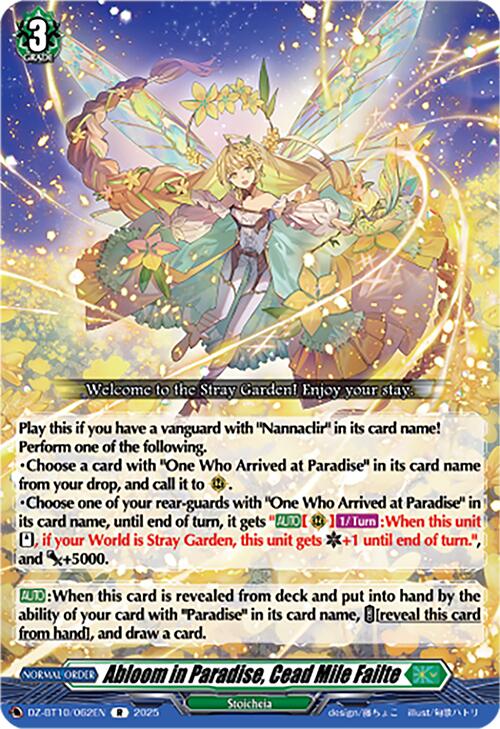 Abloom in Paradise, Cead Mile Failte (DZ-BT10/062EN) [Dragonsoul Resonance] | Pegasus Games WI