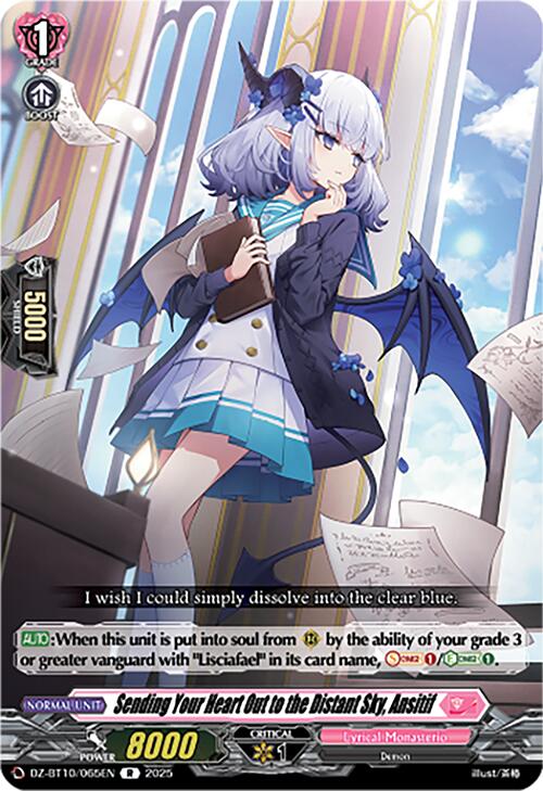 Sending Your Heart Out to the Distant Sky, Ansitif (DZ-BT10/065EN) [Dragonsoul Resonance] | Pegasus Games WI