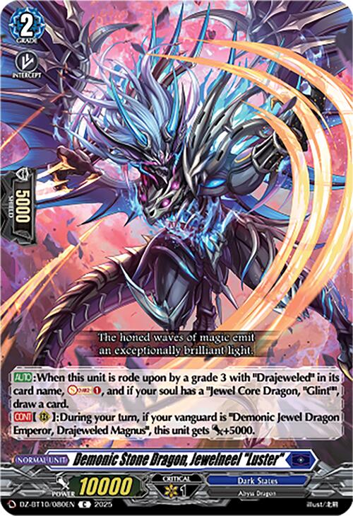 Demonic Stone Dragon, Jewelneel "Luster" (DZ-BT10/080EN) [Dragonsoul Resonance] | Pegasus Games WI