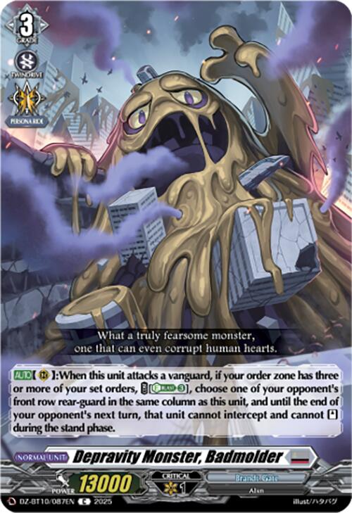 Depravity Monster, Badmolder (DZ-BT10/087EN) [Dragonsoul Resonance] | Pegasus Games WI