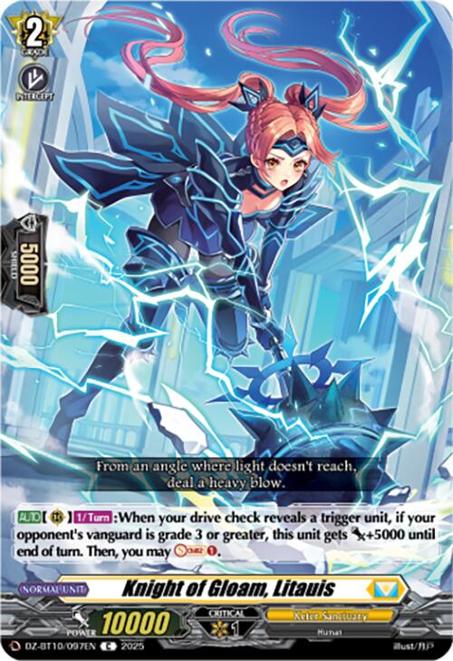 Knight of Gloam, Litauis (DZ-BT10/097EN) [Dragonsoul Resonance] | Pegasus Games WI