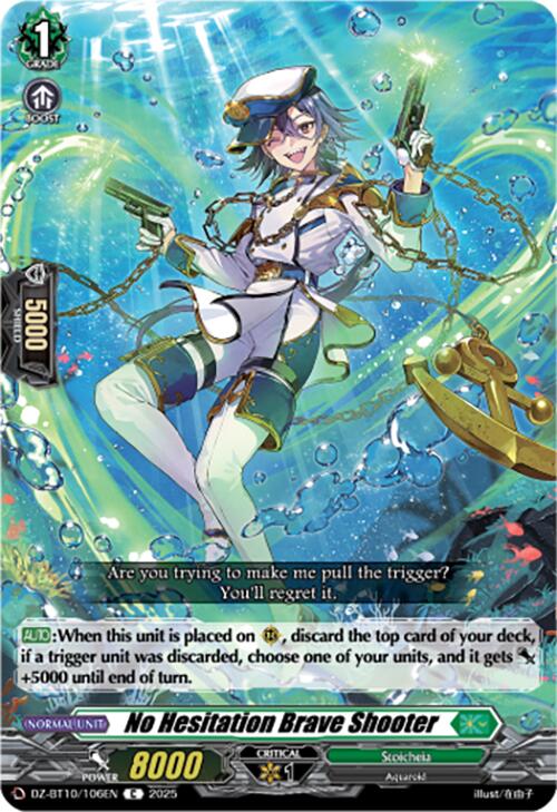 No Hesitation Brave Shooter (DZ-BT10/106EN) [Dragonsoul Resonance] | Pegasus Games WI