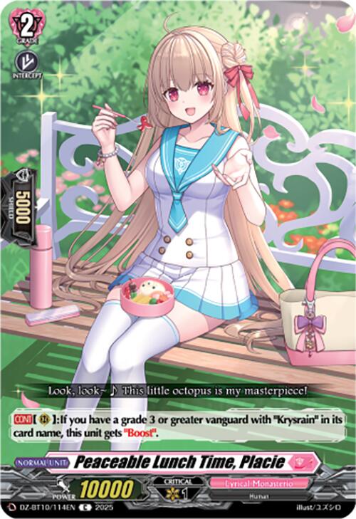 Peaceable Lunch Time, Placie (DZ-BT10/114EN) [Dragonsoul Resonance] | Pegasus Games WI