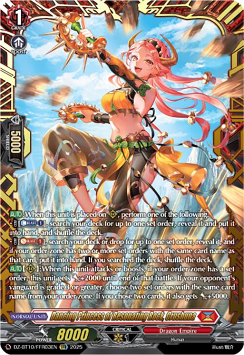 Dancing Princess of Resonating Rock, Crushuna (FFR) (DZ-BT10/FFR03EN) [Dragonsoul Resonance] | Pegasus Games WI