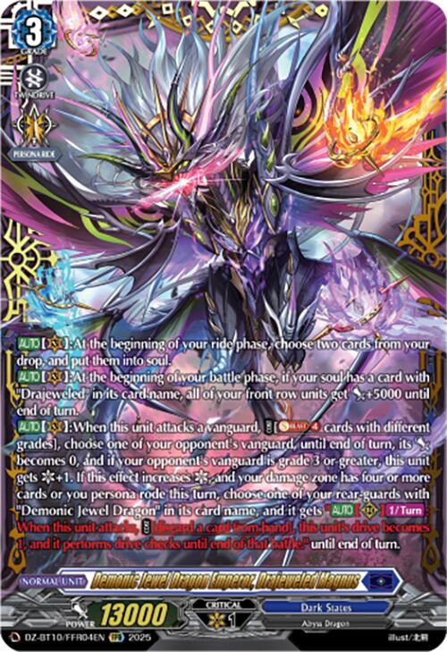 Demonic Jewel Dragon Emperor, Drajeweled Magnus (FFR) (DZ-BT10/FFR04EN) [Dragonsoul Resonance] | Pegasus Games WI