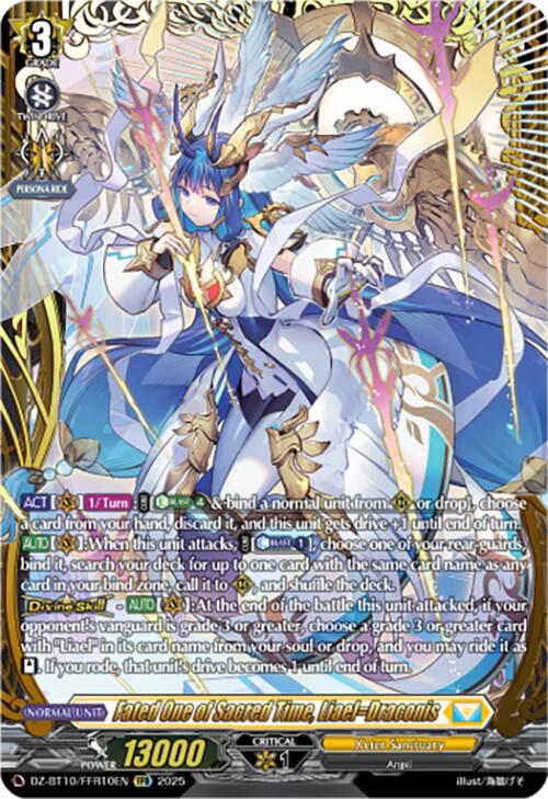 Fated One of Sacred Time, Liael=Draconis (FFR) (DZ-BT10/FFR10EN) [Dragonsoul Resonance] | Pegasus Games WI