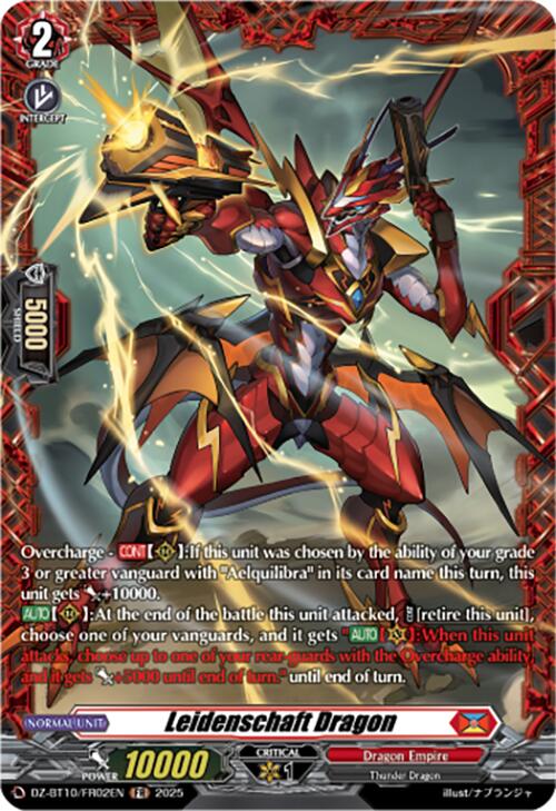 Leidenschaft Dragon (FR) (DZ-BT10/FR02EN) [Dragonsoul Resonance] | Pegasus Games WI