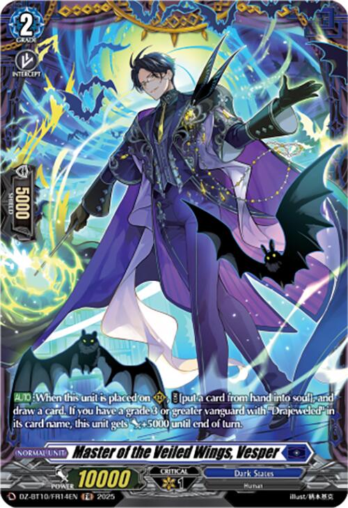 Master of the Veiled Wings, Vesper (FR) (DZ-BT10/FR14EN) [Dragonsoul Resonance] | Pegasus Games WI