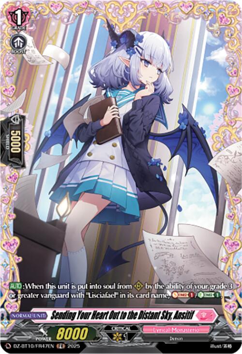 Sending Your Heart Out to the Distant Sky, Ansitif (FR) (DZ-BT10/FR47EN) [Dragonsoul Resonance] | Pegasus Games WI