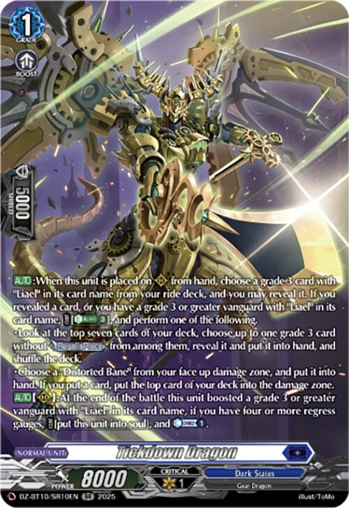 Tickdown Dragon (SR) (DZ-BT10/SR10EN) [Dragonsoul Resonance] | Pegasus Games WI