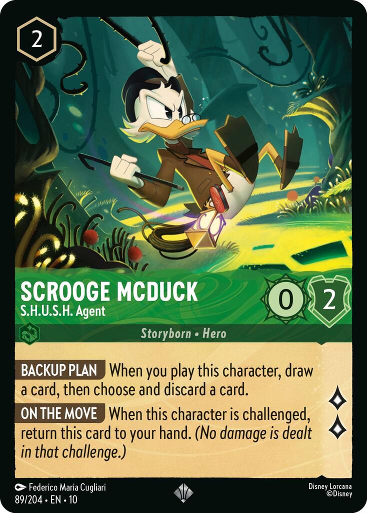 Scrooge McDuck - S.H.U.S.H. Agent (89/204) [Whispers in the Well] | Pegasus Games WI