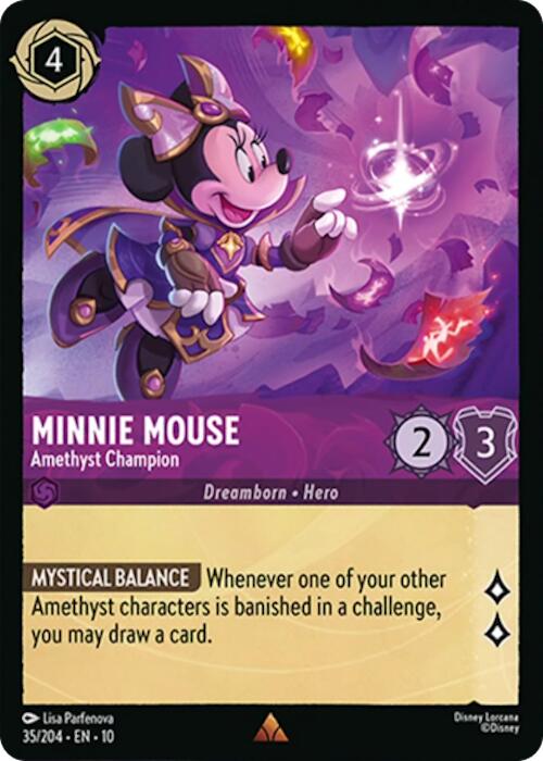 Minnie Mouse - Amethyst Champion (35/204) [Whispers in the Well] | Pegasus Games WI