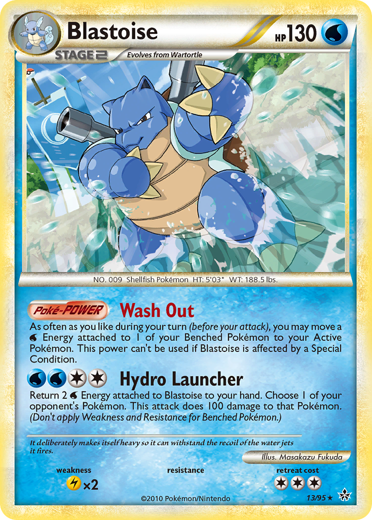 Blastoise (13/95) [HeartGold & SoulSilver: Unleashed] | Pegasus Games WI