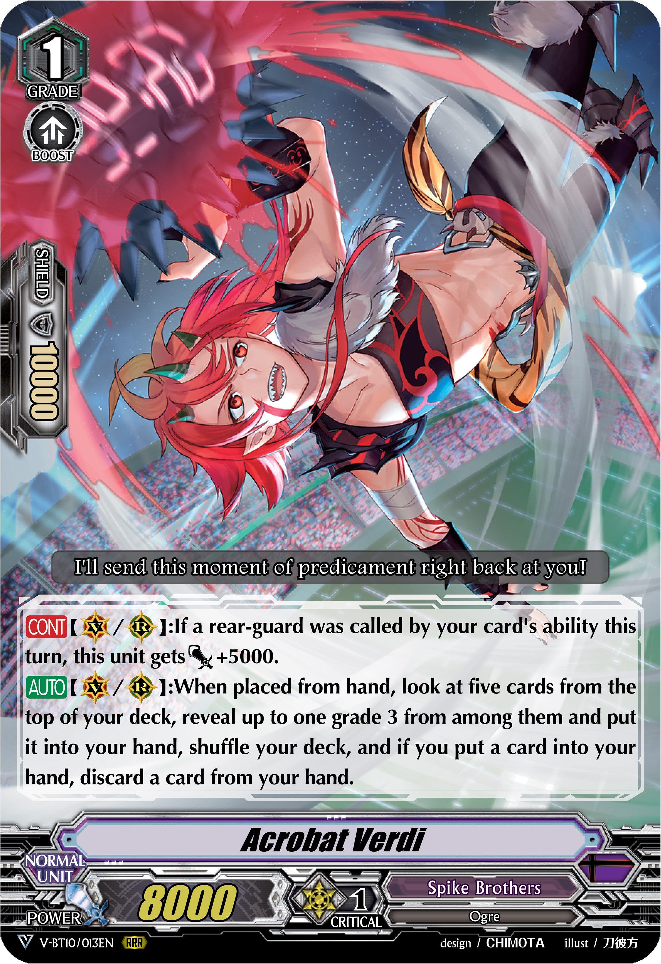 Acrobat Verdi (V-BT10/013EN) [Phantom Dragon Aeon] | Pegasus Games WI