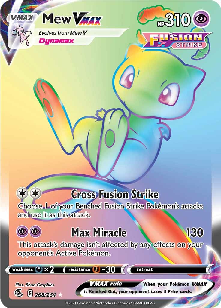 Mew VMAX (268/264) [Sword & Shield: Fusion Strike] | Pegasus Games WI