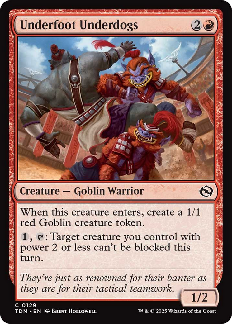 Underfoot Underdogs [Tarkir: Dragonstorm] | Pegasus Games WI