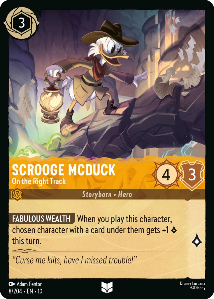 Scrooge McDuck - On the Right Track (8/204) [Whispers in the Well] | Pegasus Games WI