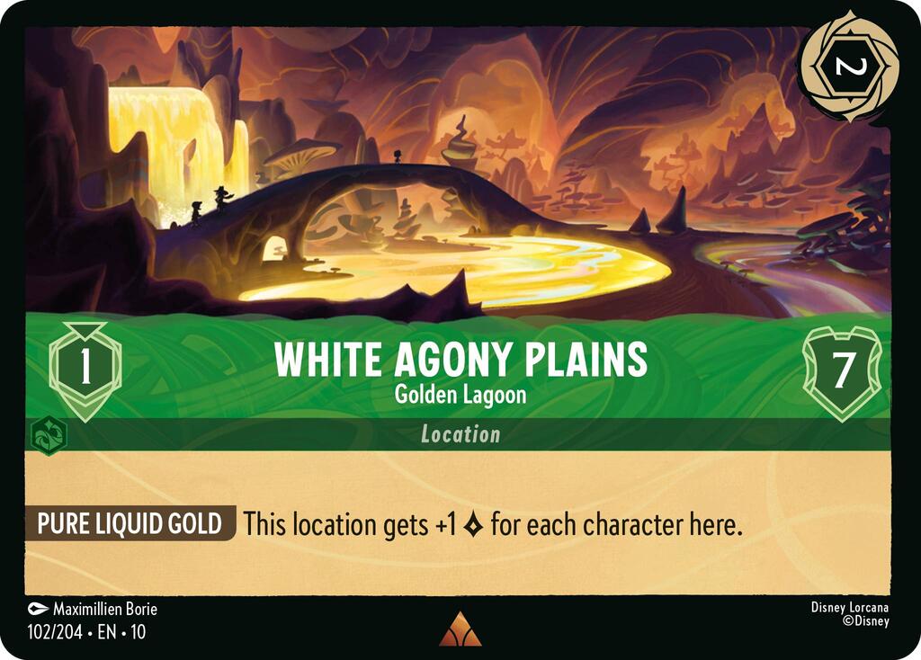 White Agony Plains - Golden Lagoon (102/204) [Whispers in the Well] | Pegasus Games WI