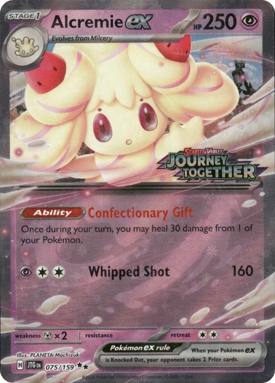 Alcremie ex (075/159) (Journey Together Stamped) [Miscellaneous Cards] | Pegasus Games WI