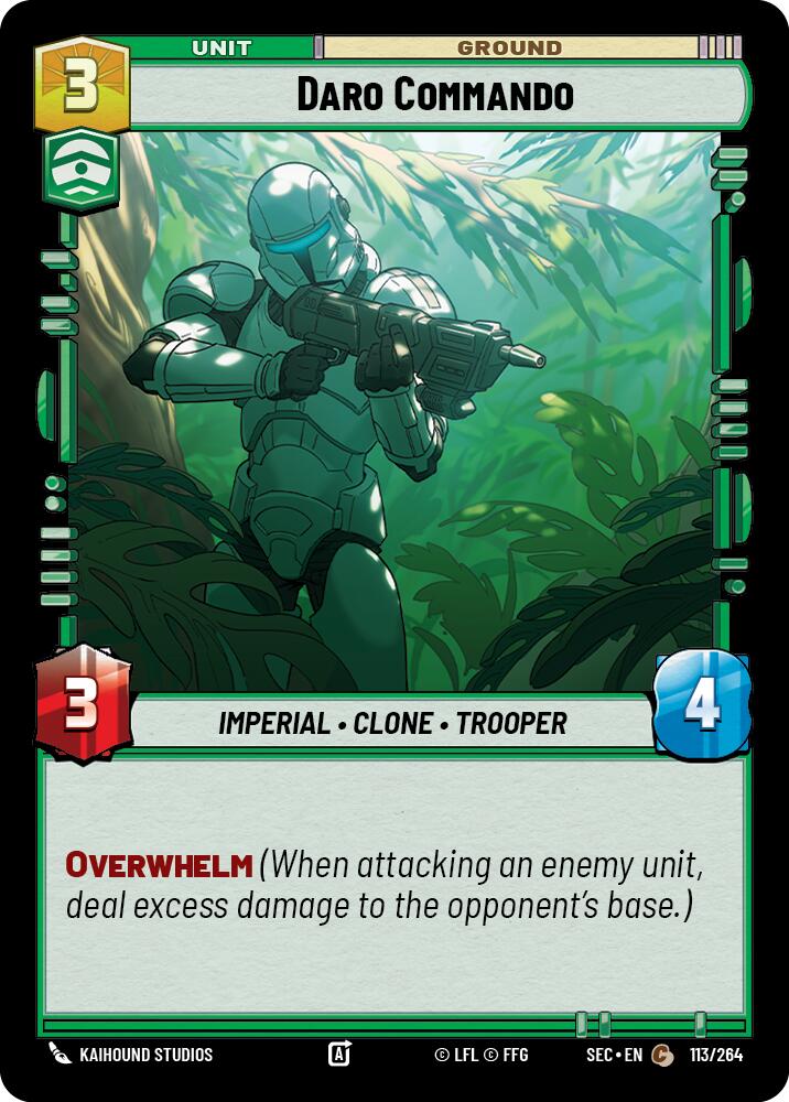 Daro Commando (113/264) (113/264) [Secrets of Power] | Pegasus Games WI