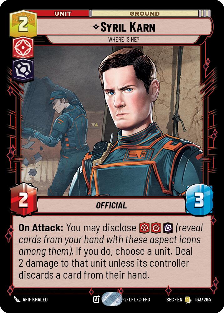 Syril Karn - Where Is He? (133/264) (133/264) [Secrets of Power] | Pegasus Games WI