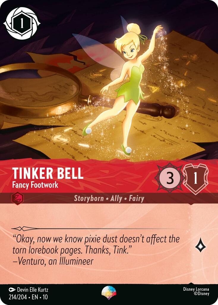 Tinker Bell - Fancy Footwork (Epic) (214/204) [Whispers in the Well] | Pegasus Games WI