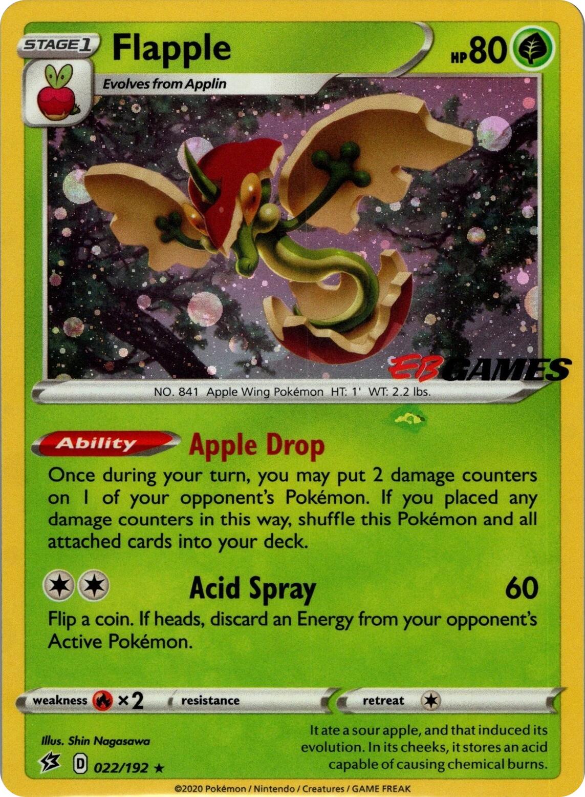Flapple (022/192) (EB Games Exclusive APAC) [Miscellaneous Cards] | Pegasus Games WI