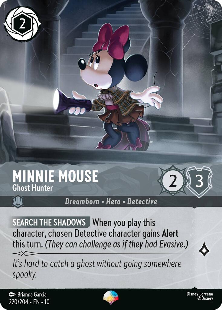 Minnie Mouse - Ghost Hunter (Epic) (220/204) [Whispers in the Well] | Pegasus Games WI