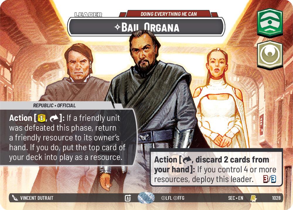 Bail Organa - Doing Everything He Can (Showcase) (1028) (1028) [Secrets of Power] | Pegasus Games WI