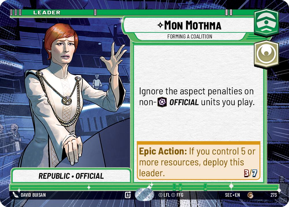 Mon Mothma - Forming a Coalition (Hyperspace) (273) (273) [Secrets of Power] | Pegasus Games WI