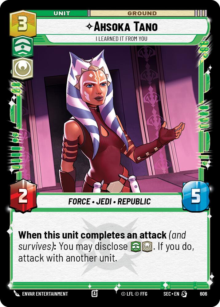Ahsoka Tano - I Learned It from You (Foil) (606) (606) [Secrets of Power] | Pegasus Games WI