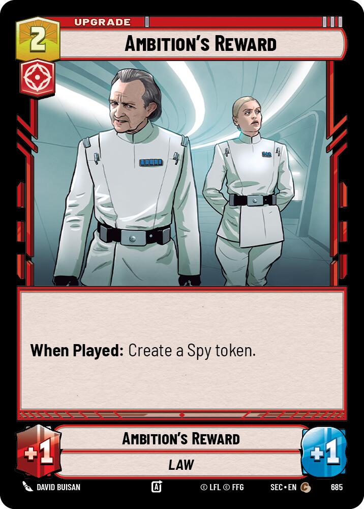 Ambition's Reward (685) (Foil) (685) [Secrets of Power] | Pegasus Games WI