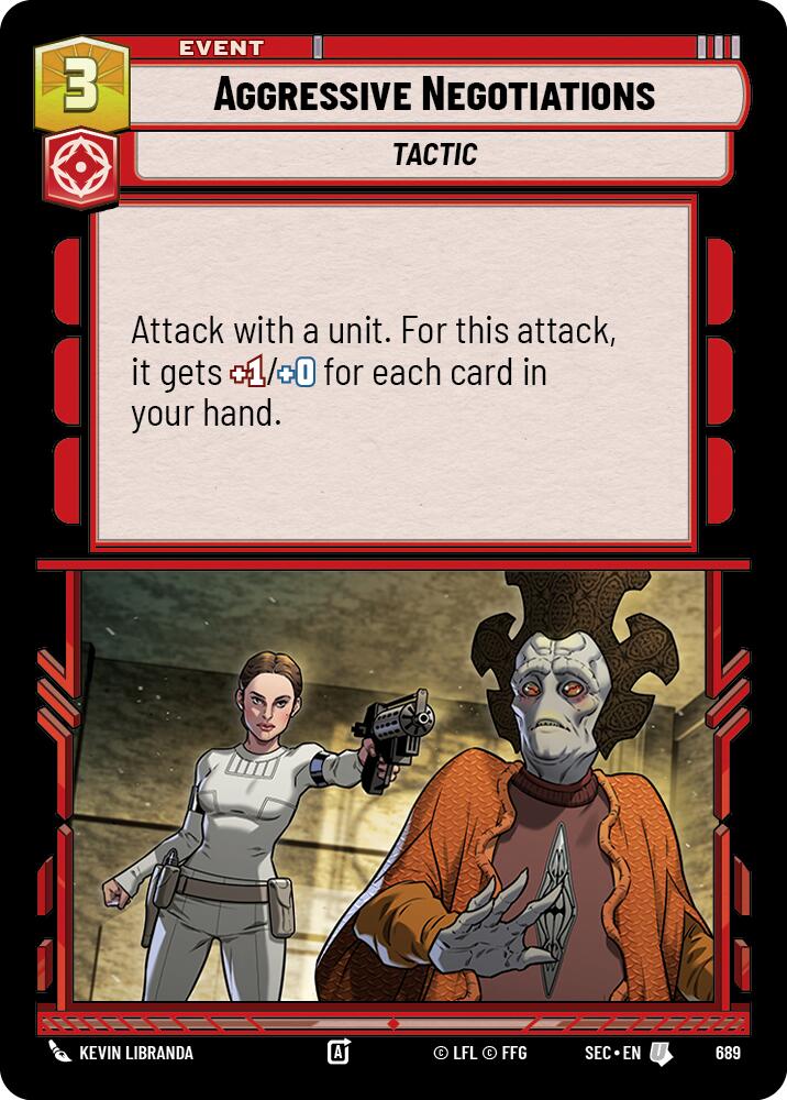 Aggressive Negotiations (689) (Foil) (689) [Secrets of Power] | Pegasus Games WI