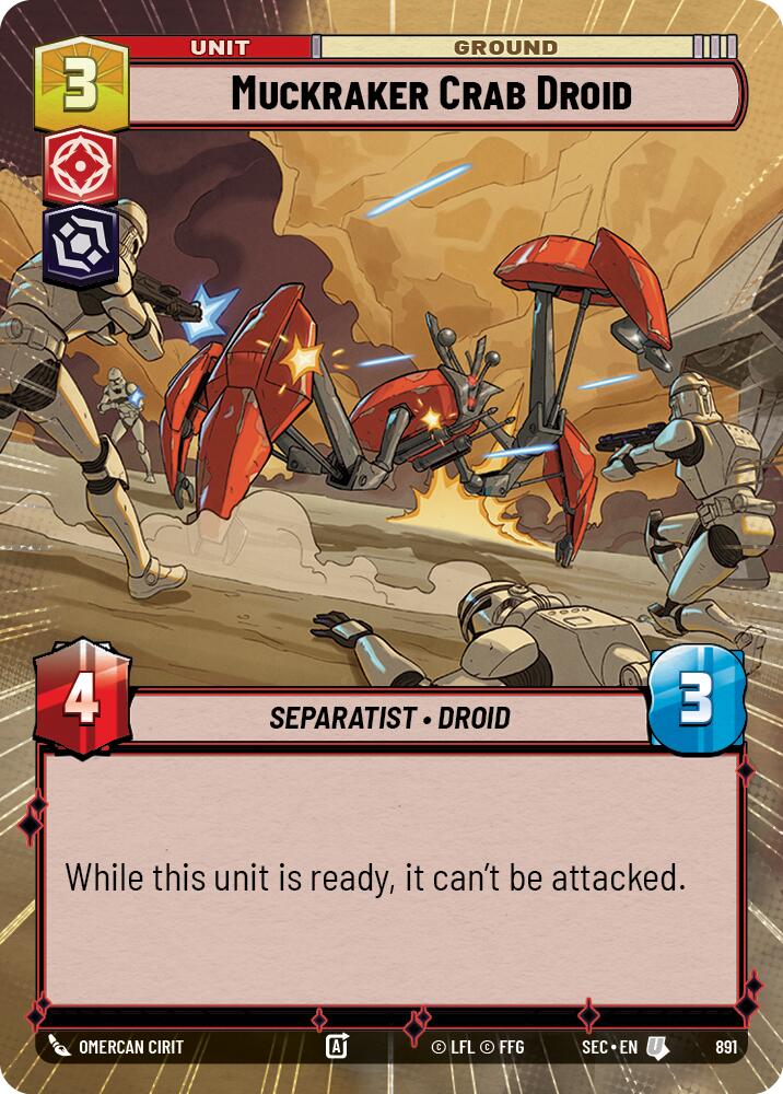 Muckraker Crab Droid (891) (Hyperspace Foil) (891) [Secrets of Power] | Pegasus Games WI