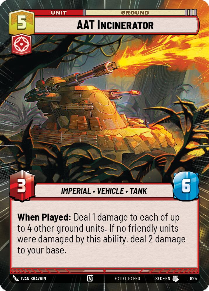 AAT Incinerator (925) (Hyperspace Foil) (925) [Secrets of Power] | Pegasus Games WI