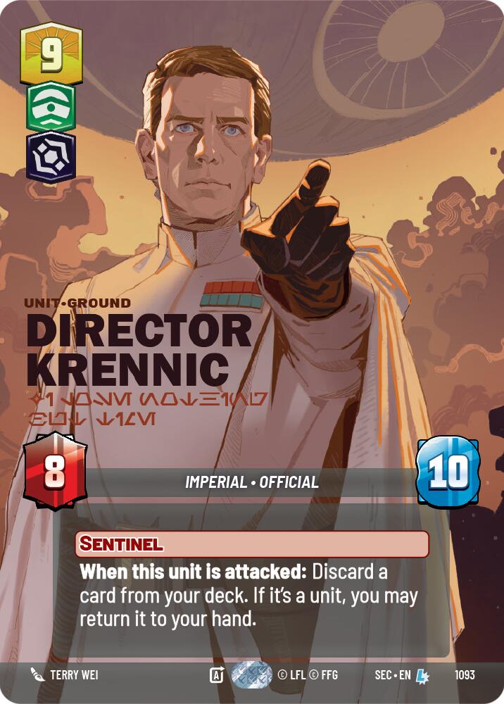 Director Krennic - I Lose Nothing But Time (Prestige Foil) (1093) (1093) [Secrets of Power] | Pegasus Games WI
