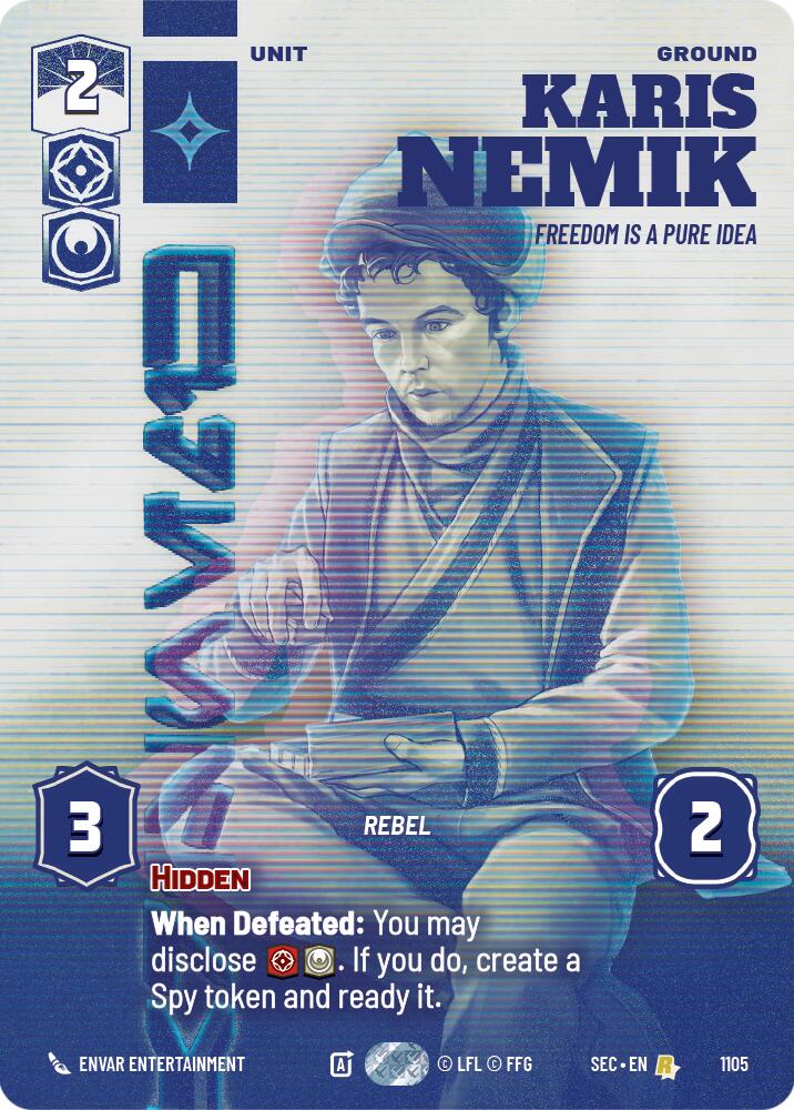 Karis Nemik - Freedom is a Pure Idea (Prestige Foil) (1105) (1105) [Secrets of Power] | Pegasus Games WI